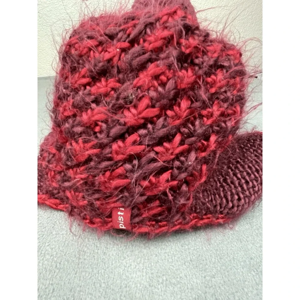 Pistil Ear flap‎ Beanie Hat Womens One Size Red Skull Cap Hat